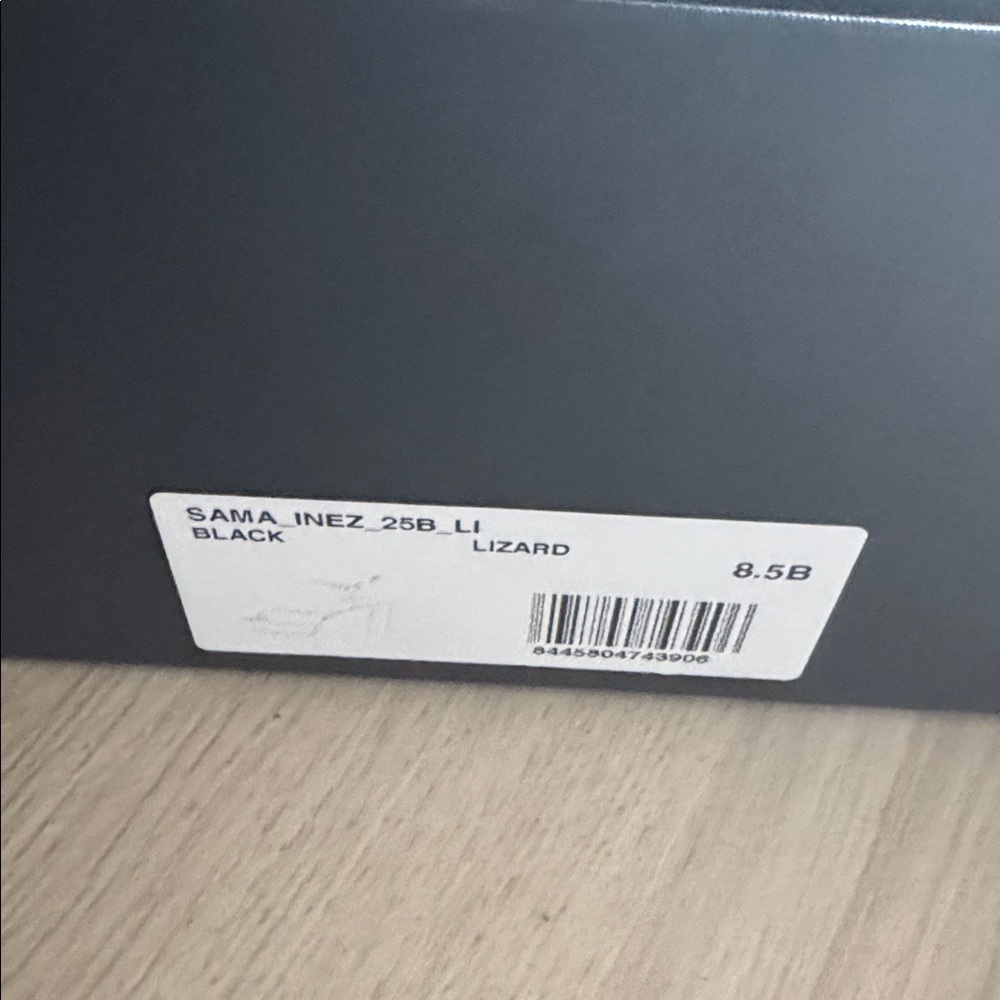 Inez Sama Black Lizard Shoes - Picture 6 of 6